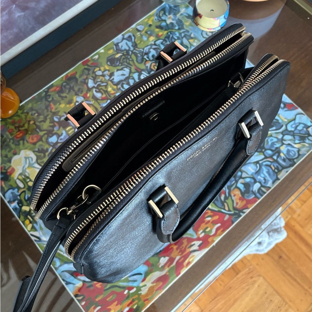 Henri Bendel Black Leather Handbag - Picture 4 of 6